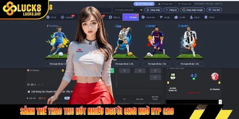 Sảnh thể thao thu hút nhiều người chơi nhờ RTP cao